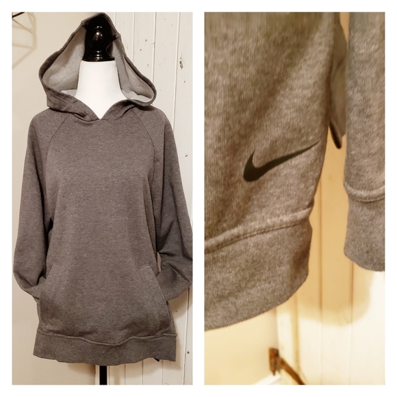 NIKE | COZY DRI-FIT COTTON HOODIE GREY - Picture 1 of 12